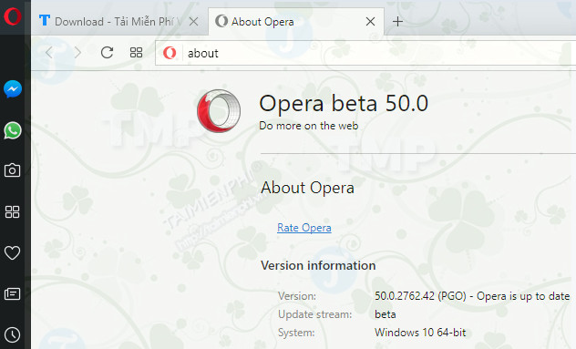 download opera 50 beta