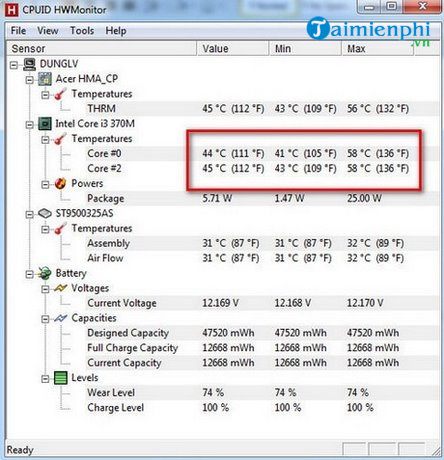 Kiểm tra nhiệt độ quạt CPU kiem tra nhiet do quat cpu