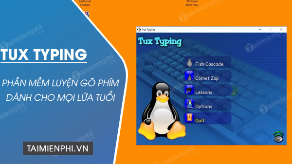 download tux typing cho may tinh