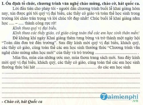 kich ban chuong trinh le khai giang nam hoc moi