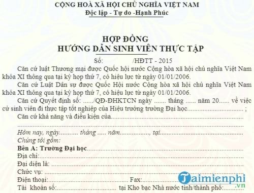 hop dong huong dan sinh vien thuc tap