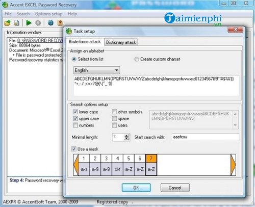 accent excel password recovery