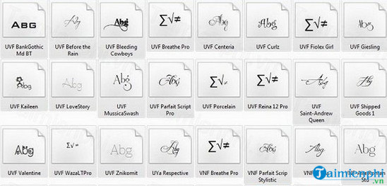 Font chữ đẹp cho PC