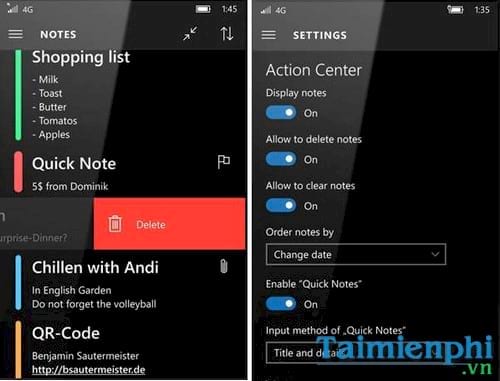 Download Action Note for Windows 10 - Tạo ghi chú nhanh trên Windows 1
