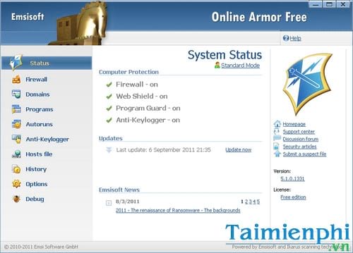 online armor free