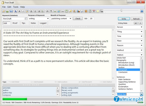 Download First Draft 8.5 - Phần mềm tạo văn bản tự động nhanh chóng -t