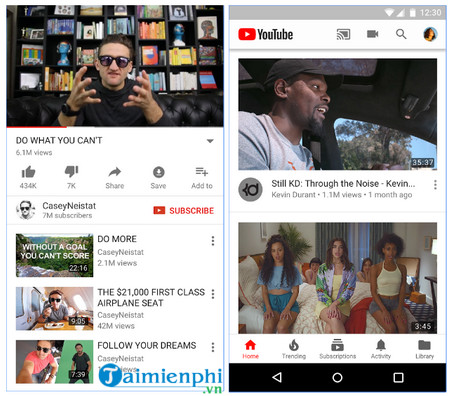 youtube cho android