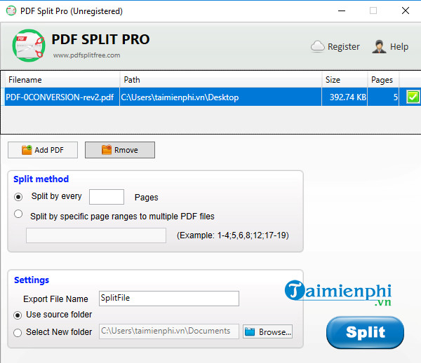 pdf split pro