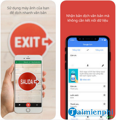 google dich cho iphone