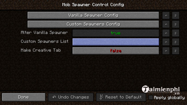 Mob Spawner Control Mod - Thiết lập thời gian cho spawner trong Minecr