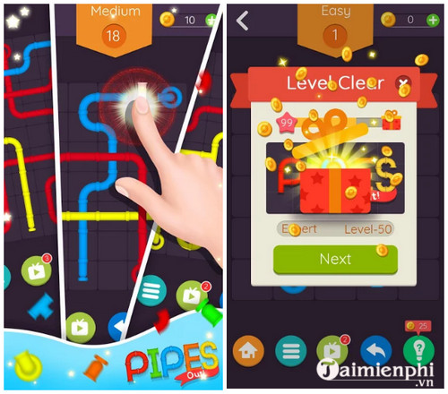 Tải Pipe Out, game nối ống dẫn nước cho android -taimienphi.vn
