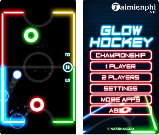 glow hockey