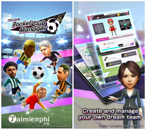 Tải SEGA POCKET CLUB MANAGER, game quản lý bóng đá cho Android, iPhone