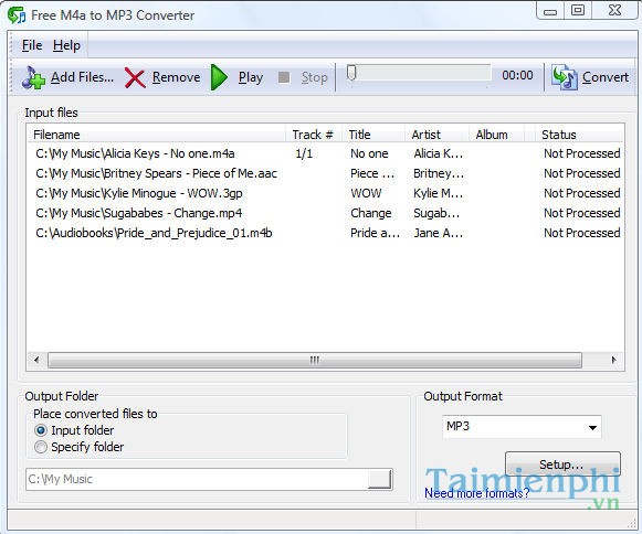 Free M4A to MP3 Converter