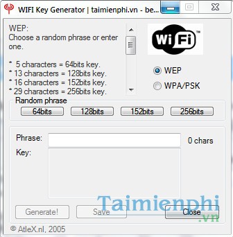 WIFI Key Generator