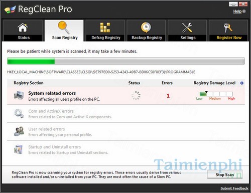Download RegClean Pro 8.45.81.1144 - Sửa lỗi Registry, tối ưu máy tính