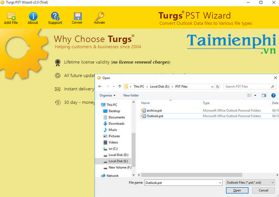 download turgs pst wizard