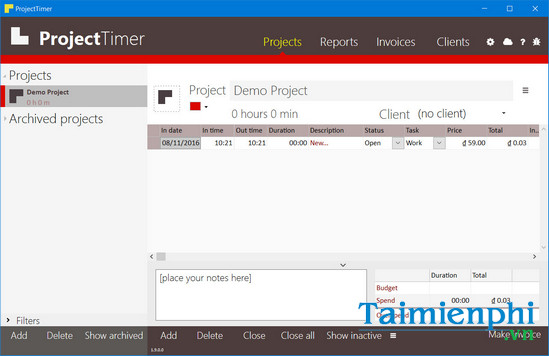 download project timer