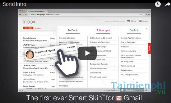 download sortd smart skin for gmail