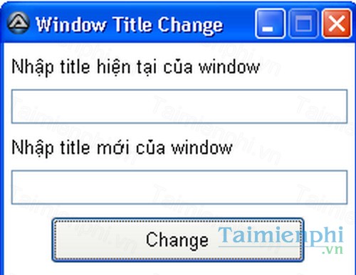 download window title change