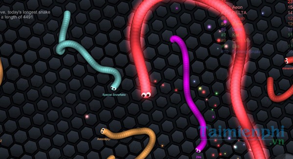 Slither - Download Slither IO, game rắn săn mồi trên máy tính, game rắ
