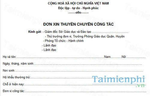 download don xin chuyen cong tac