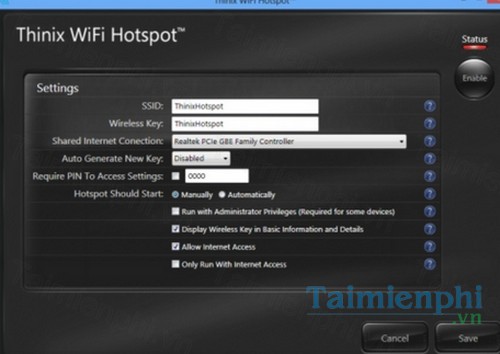 download thinix wifi hotspot