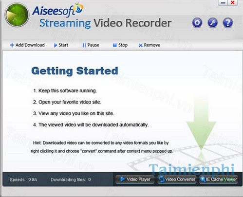 download aiseesoft streaming video recorder