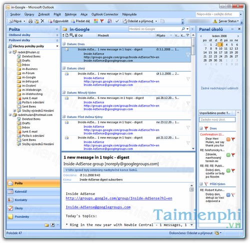 tải về Outlook 2007 - Quản lý email Outlook phiên bản 2007 3