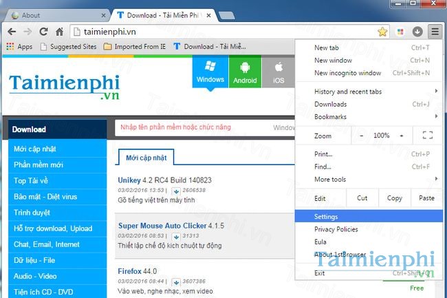 Download 1stBrowser 45.0.2454.146 - Trình duyệt web nhanh, riêng tư -t