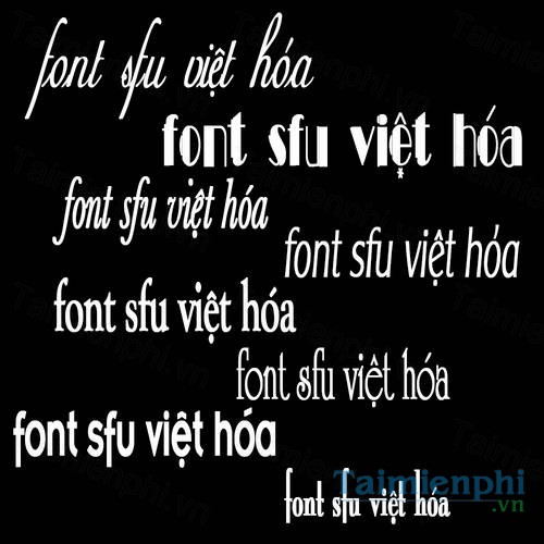 Download Font SFU 1.0 - Bộ font chữ tuyệt đẹp cho máy tính -taimienphi