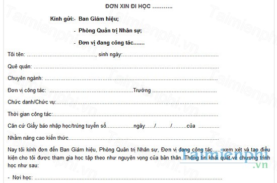 download don xin di hoc trong nuoc