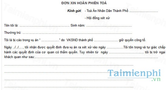 download don xin hoan phien toa