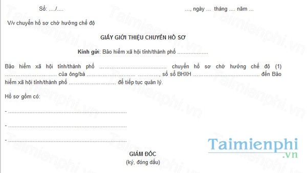 download giay gioi thieu chuyen ho so cho huong luong huu tro cap hang thang