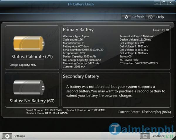 HP Battery Check