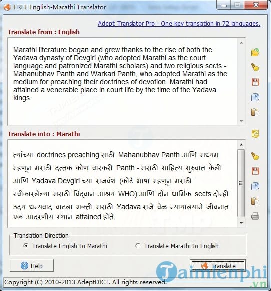 English Marathi Translator