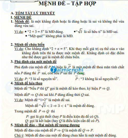 Bài tập toán lớp 10