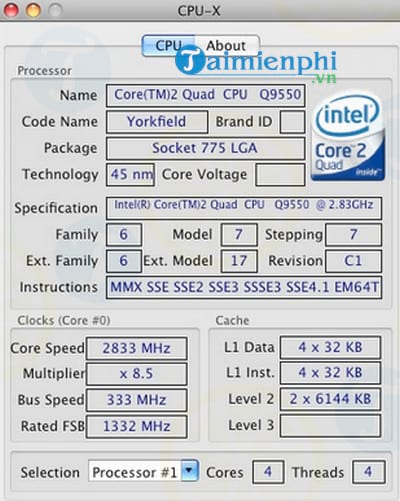 CPU-X for Mac