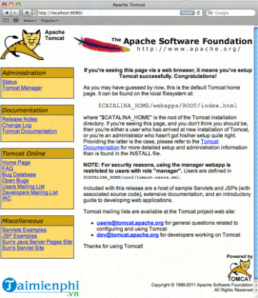 apache tomcat free download for mac