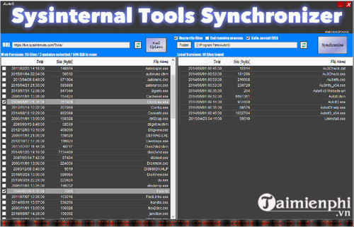 AutoIt Sysinternal Tools Synchronizer