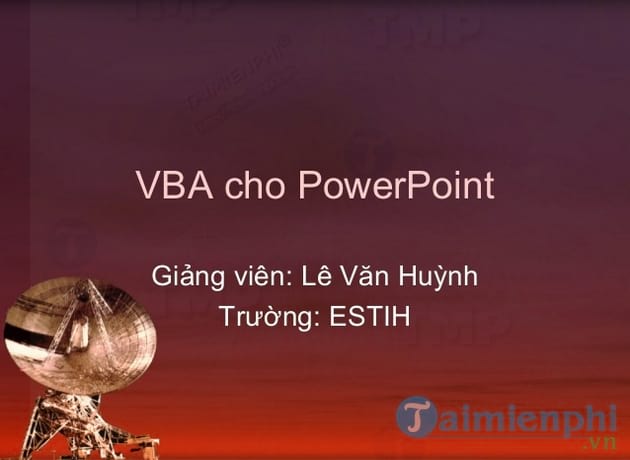 VBA cho Powerpoint