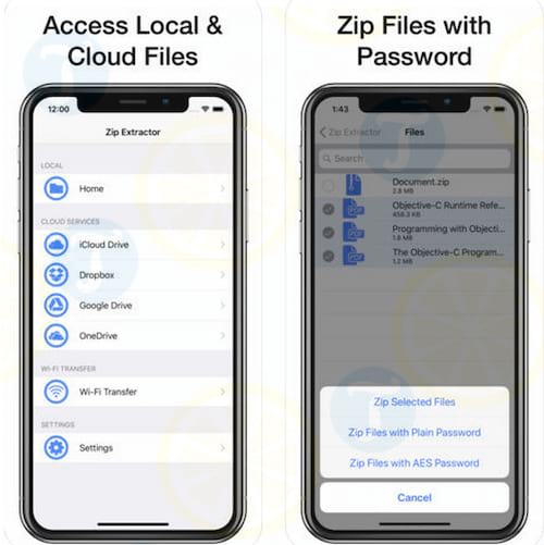 Zip & RAR File Extractor cho iPhone