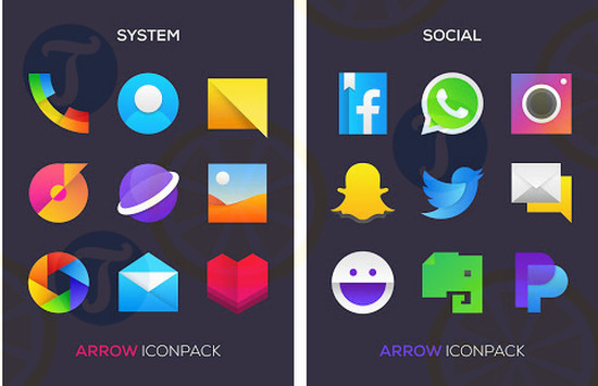 Download ARROW Icon Pack cho Android - Thư viện icon độc đáo cho Andro