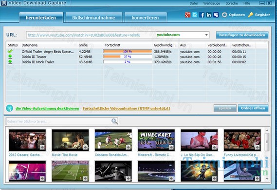 tai video download capture