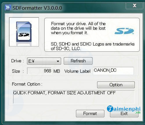 sd formatter