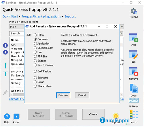 free download Quick Access Popup 11.6.3