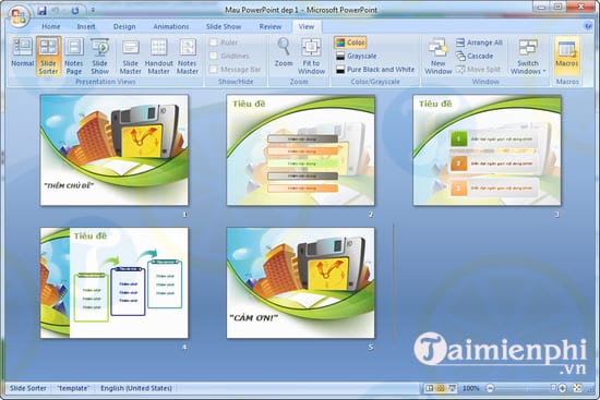 mau template powerpoint