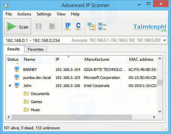 tai advanced ip scanner