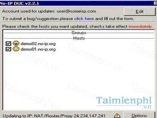 no ip duc dynamic dns update client
