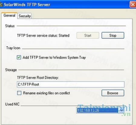 solarwinds tftp server